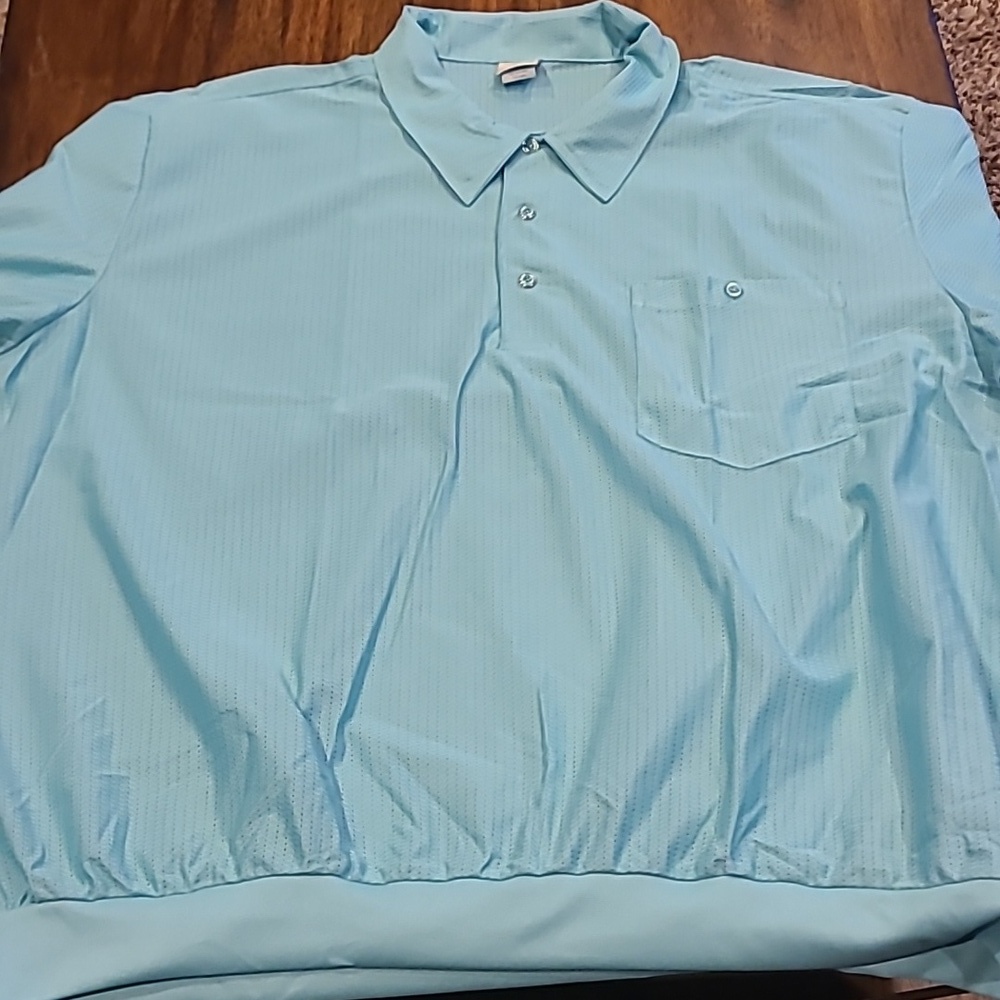 Vintage Haband 70's Ribbed Waistband Polo See Through Pocket MENS SIZE 1x